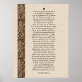 If  inspirational poetry by Rudyard Kipling ポスター (正面)