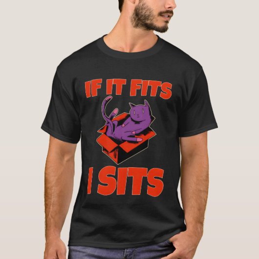 If It Fits I Sits フレンズ Tシャツ (正面)