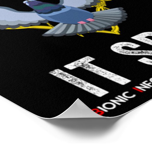 If It Flies It Spies Birds Are Not Real Funny Dron ポスター (角)