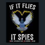 If It Flies It Spies Birds Are Not Real Funny Dron ポスター<br><div class="desc">If It Flies It Spies Birds Are Not Real Funny Drone Conspiracy Theory</div>