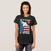 If It Flies It Spies Fighter Airplane Plane  Aircr Tシャツ (正面フル)