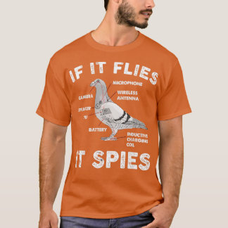 If It Flies It Spies Pigeon Anatomy Bird Arenx27t Tシャツ