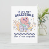 If it’s not accessible then it’s not acceptable 招待状 (スタンド正面)