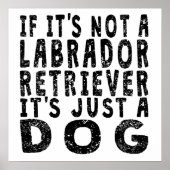 If It's Not A Labrador Retriever ポスター (正面)