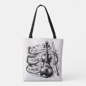 If Life Is a Song Love Is the Music Tote Bag トートバッグ (裏面)