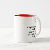 If Light Is In Your Heart - Rumi ツートーンマグカップ (正面右)