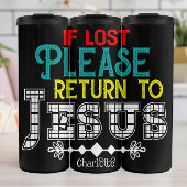  If Lost Please Return Jesus タンブラー