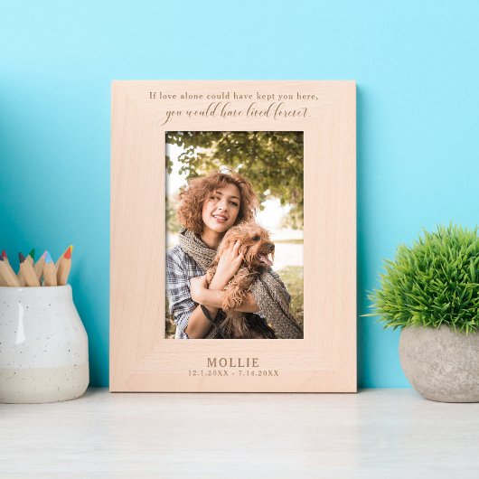 If love alone could have kept you here quote レーザー彫刻フレーム