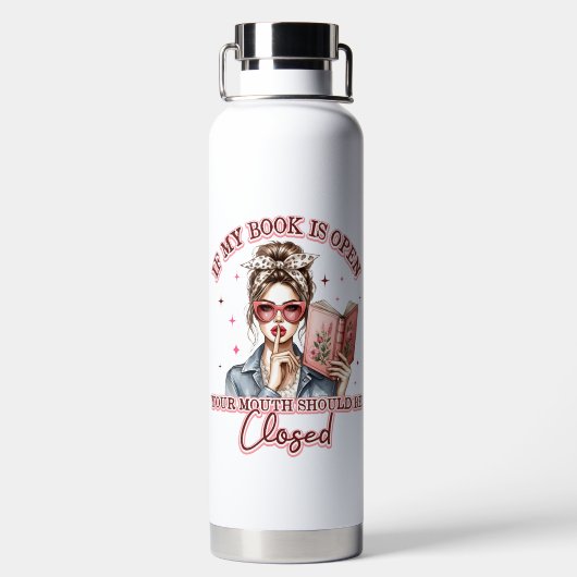 If My Book Is Open...  ウォーターボトル (背面)