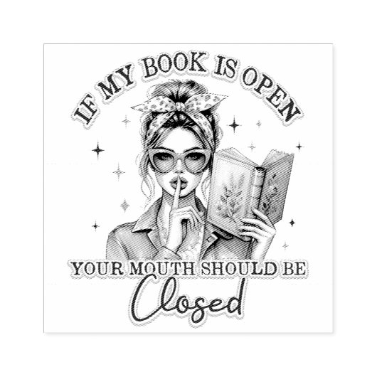 If My Book Is Open... ラバースタンプ (インプリント)