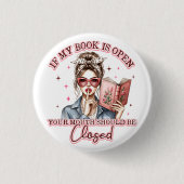 If My Book Is Open...  缶バッジ (正面)