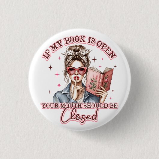 If My Book Is Open...  缶バッジ (正面)