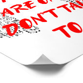 If My Headphones Are On, Don't Talk To Me  ポスター (角)