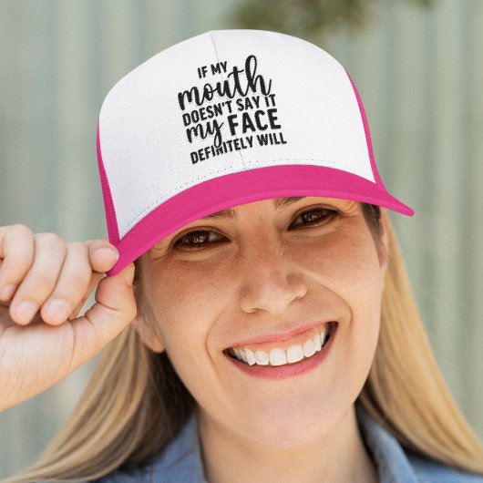 If my Mouth Doesn't say it funny sarcastic キャップ