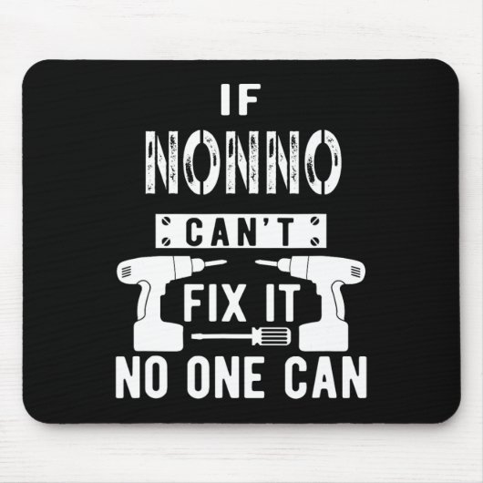 If Nonno Can't Fix It Nobody Can Italy Italian Gra マウスパッド (正面)