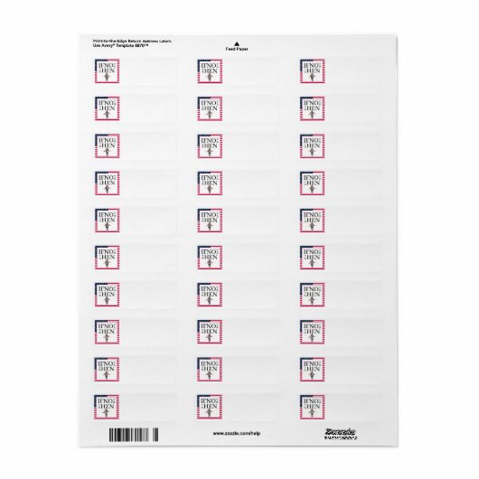 If Not Now Return Address Label ラベル (フルシート)