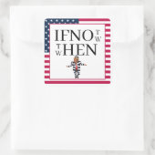 If Not Now Sticker スクエアシール (バッグ)