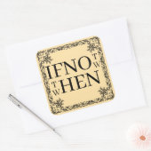 If Not Now Sticker スクエアシール (封筒)