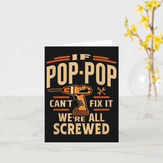 If P-p Cant Fix It - Grandparents Day カード (黄色い花)