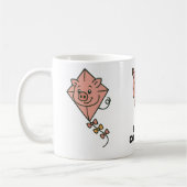 If pigs could fly - funny coffee mug コーヒーマグカップ (左)