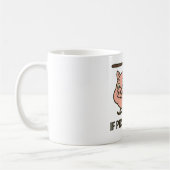 If pigs could fly - helicopter コーヒーマグカップ (左)