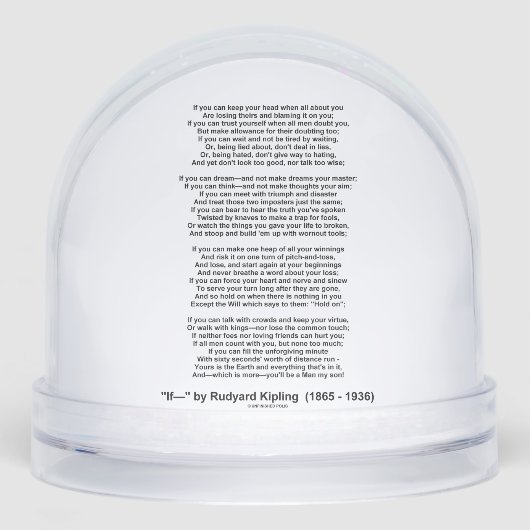 If- Poem by Rudyard Kipling (No Kipling Picture) (正面)