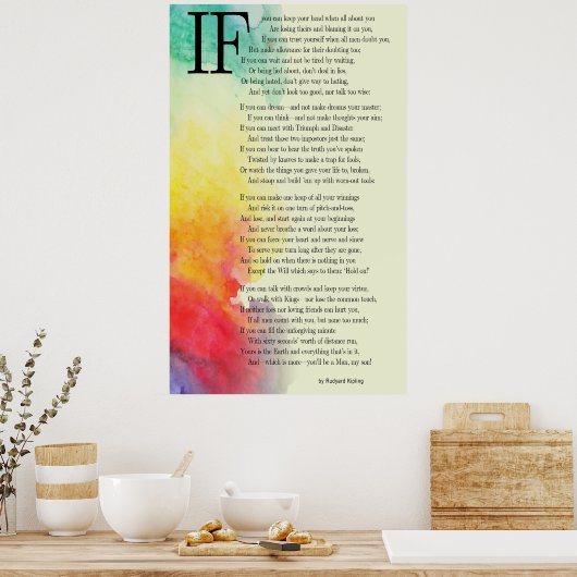 IF - RUDYARD KIPLING ポスター (キッチン)