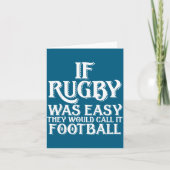 If Rugby Was Easy They Would Call It Football Funn カード (正面)