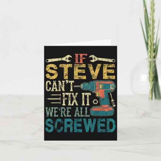 If Steve Can't Fix It We're All Screwed Funny Fath カード (正面)