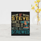 If Steve Can't Fix It We're All Screwed Funny Fath カード (黄色い花)