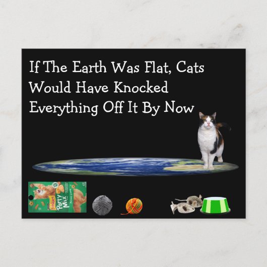 If the Earth Was Flat Postcard ポストカード (正面)