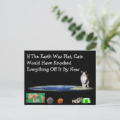 If the Earth Was Flat Postcard ポストカード (スタンド正面)