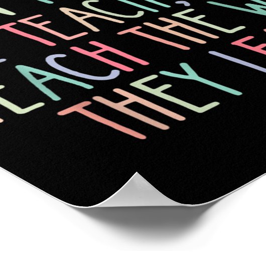 If They Can't Learn The Way We Teach Special Educa ポスター (角)