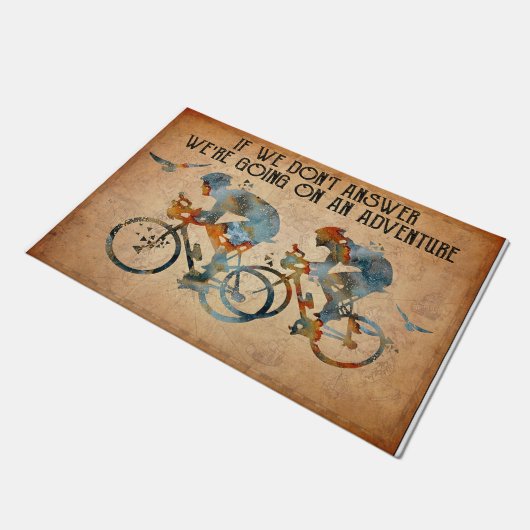 If We Don't Answer We're Going On An Adventure ドアマット (アングル)