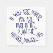 If You Are Sober | 12 Step Recovery Slogan スタンダードカクテルナプキン (正面)