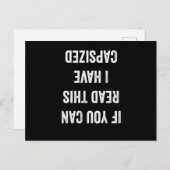 If You Can Read This I Have Capsized ポストカード (正面/裏面)