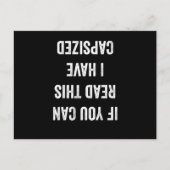 If You Can Read This I Have Capsized ポストカード (正面)