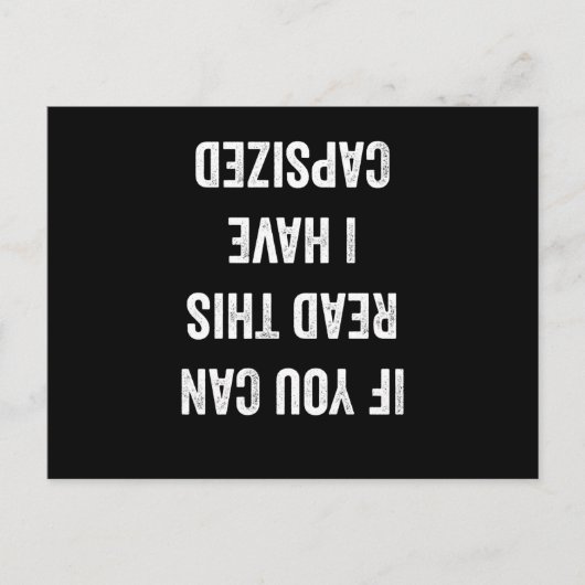 If You Can Read This I Have Capsized ポストカード (正面)