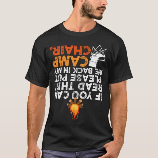 If You Can Read This Please Put Me Back In My Camp Tシャツ (正面)