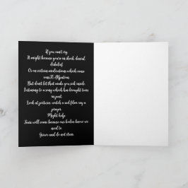 If You Can't Cry カード