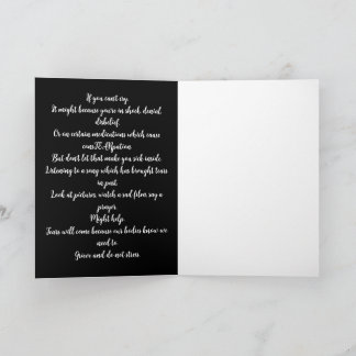 If You Can't Cry カード