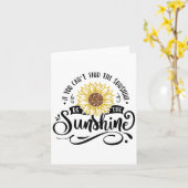 If You Can't Find The Sunshine Be The Sunshine Mot カード (黄色い花)