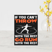 If You Can't Throw With The Go Run With The Rest カード (黄色い花)