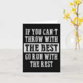 If You Can't Track And Field Shot Put Discus Throw カード (黄色い花)