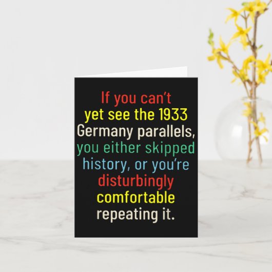 If You Can't Yet See The 1933 Germany Parallels Yo カード (黄色い花)