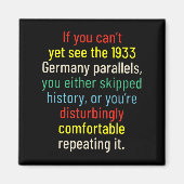If You Can't Yet See The 1933 Germany Parallels Yo マグネット (正面)