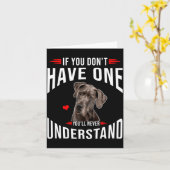 If You Dont Have Great Dane You Never Understand  カード (黄色い花)