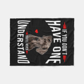 If You Dont Have Great Dane You Never Understand  フリースブランケット (正面(横))