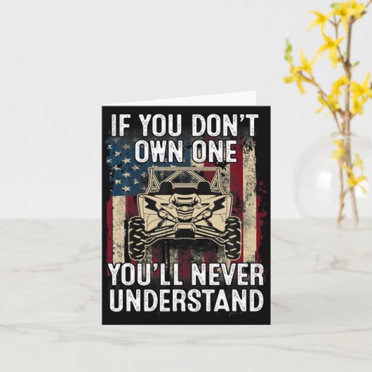 If You Dont Own One Youll Never Understand Utv A  カード (黄色い花)