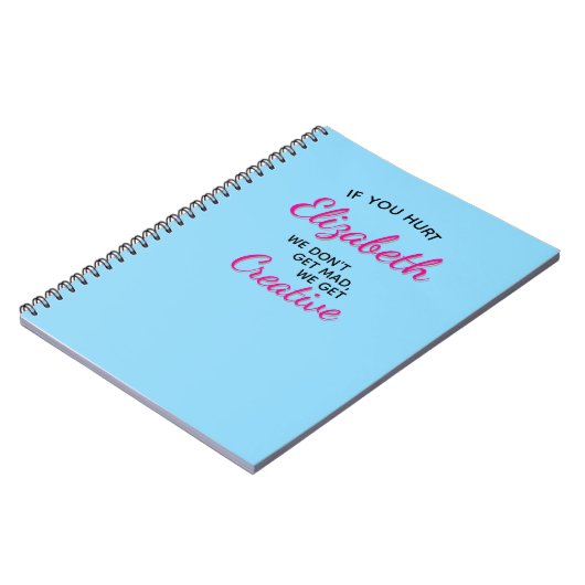 If You Hurt We Get Creative ノートブック (左側)